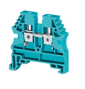 Клеммник на DIN-рейку 4мм.вк AVK-4 (синий)