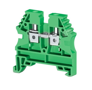 Клеммник на DIN-рейку 4мм.вк AVK-4 (зеленый)